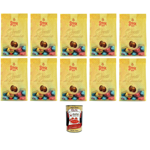 Alberti Strega Ovetti di Cioccolato assortiti Verschiedene Schokoladeneier 10x200g Original italienisch inkl. Italian Gourmet Polpa 400g