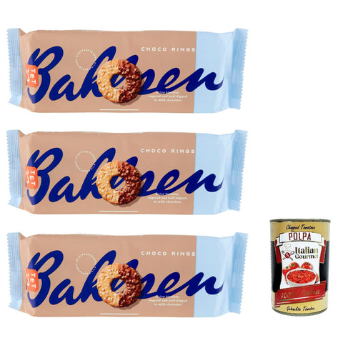 Choco Rings Milk Chocolate, Coffee time, Kekse Mit Milchschokolade bedeckte 3x155g Original italienisch