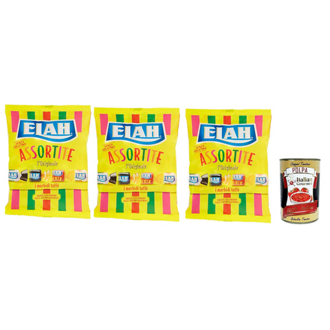 Elah Assortite Toffee La caramella classica Mou, Die Klassische Milch Mou Süßigkeiten, bonbons lollies 3x 150 g inkl. Italian Gourmet polpa 400g Original italienisch