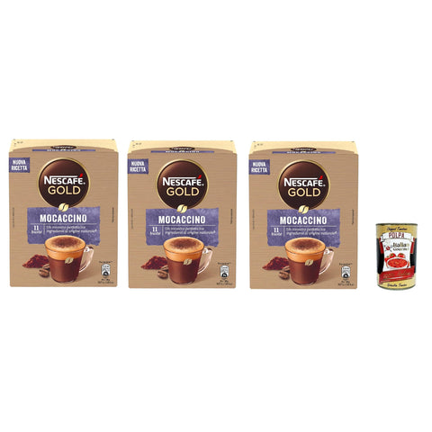 Mocaccino Coffee Instant Kaffee kaffeemilch Pulverkaffee 3x 88g inkl. Italian Gourmet polpa 400g Original italienisch