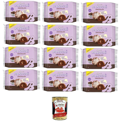 Bauli Pandori' Cioccolato, Pandorì - Schokolade weiche Pasta Pandoro, Spezialität des italienischen Gebäcks, traditionelle Pandoro - Art 12x 178gr inkl. Italian Gourmet polpa 400g Original italienisch