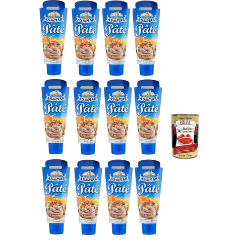 AS do Mar Patè Tonno Thunfischcreme Streichfähige 12x 100g inkl. Italian Gourmet plpa 400g Original italienisch