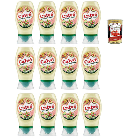 Calvè Salsa, Avocado - und Limettensauce, Würzsoße, Glutenfrei Würzsauce, 250ml Top Down 12x 250ml inkl. Italian Gourmet polpa 400g Original italienisch