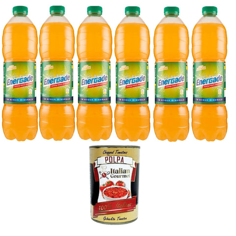 Energade- Reintegratore di sali minerali gusto Arancia Mineralsalz-Ergänzungsmittel mit Orangengeschmac 6x150 cl italienisch Original Pastasauce + kostenlos polpa