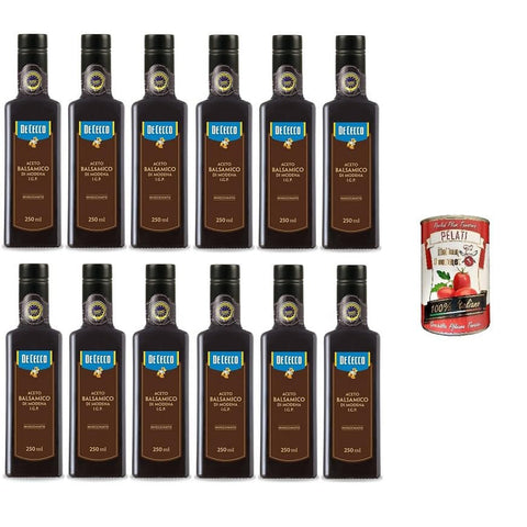 De Cecco Balsamico-Essig aus Modena I.G.P. 250 ml 12x italienisch Original + kostenlos polpa 400 g