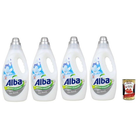 Alba Ammorbidente Alba Ammorbidente,Weichspüler Iris und Weiße Blumen, 33 Wäschen, 4x 1850 ml italienisch Original