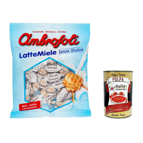 Ambrosoli Caramelle Latte e Miele, Milch und Honigbonbons sweets 6x135g Original italienisch Aufstrich
