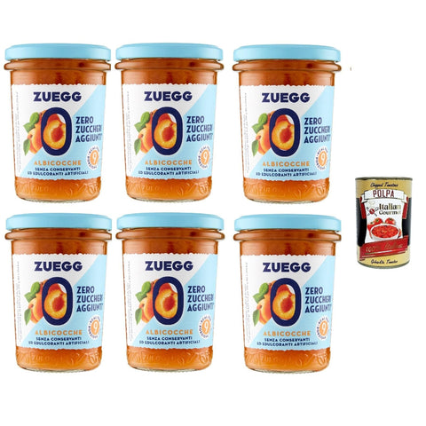 Zuegg zero zuccheri Aprikosen Konfitüre marmelade jam Zuckerfrei, 6x 220 g Fruchtaufstrich italienisch Original