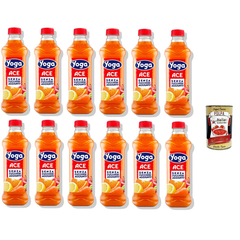 Yoga Succo di Frutta ACE Senza zuccheri aggiunti ACE Fruchtsaft ohne Zuckerzusatz 12x1 lt Fruchtsäfte italienisch Original
