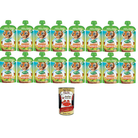 Valfrutta Triangolini Morbidini Polpa di Pera Senza Zuccheri Aggiunti Weiche Valfrutta-Dreiecke aus Birnenmark ohne Zuckerzusatz 16x90 g italienisch Original