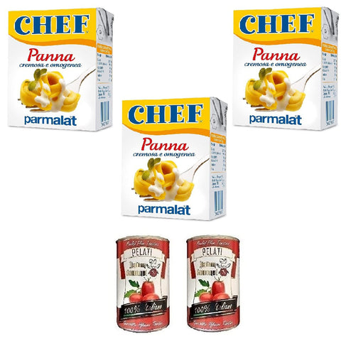 Parmalat Panna chef Sahne per cucinare Kochcreme creme fur Koch 3x200ml Original italienisch Feinkost