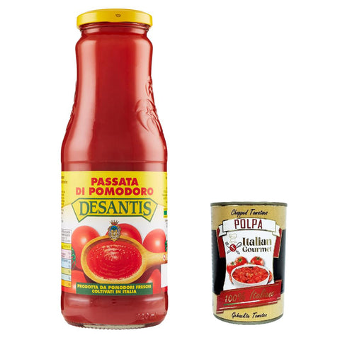 Desantis Passata di pomodoro, Tomatenpaste Tomaten sauce 100% Italienisch 680 g Gemüse Original
