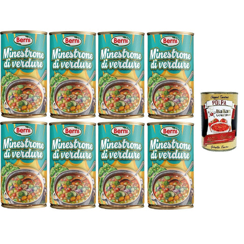 Berni Minestrone di Verdure. Sano,Gustosto, Leggero Gemüse Minestrone. Gesund, lecker, leicht 8x420 gr italienisch Original
