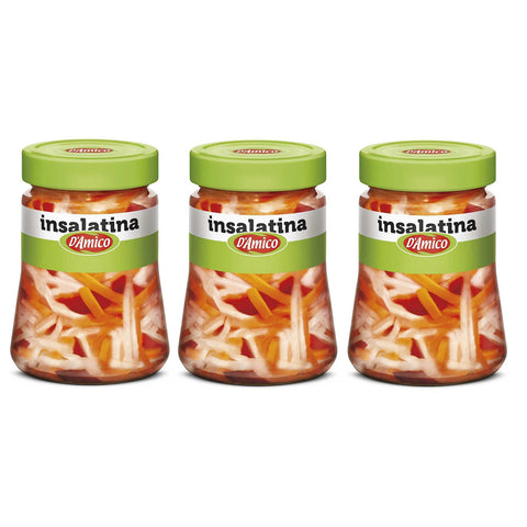 D'amico Insalatina Aromatizzata all'aceto di vino Mit Weinessig aromatisierter Salat 300 g Gemischte Gemüsemischung italienisch Original