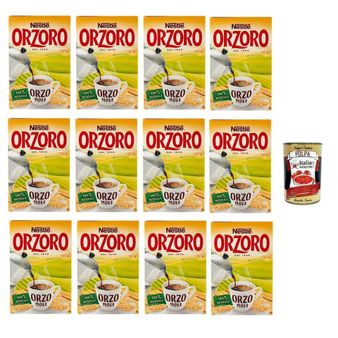 Nestle Orzoro Marconato per Moka Classico Erdgerste für Moka lösliche Gerste Getreidekaffee kaffee 12x500 g italienisch Original + kostenlos poolpa 400 g