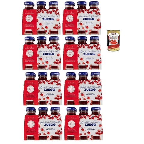 Zuegg Nettare di Melograno Granatapfelnektar Granatapfel Fruchtsaft Erfrischendes alkoholfreies Getränk Einweg-Glasflasche 48x125 ml italienisch Original