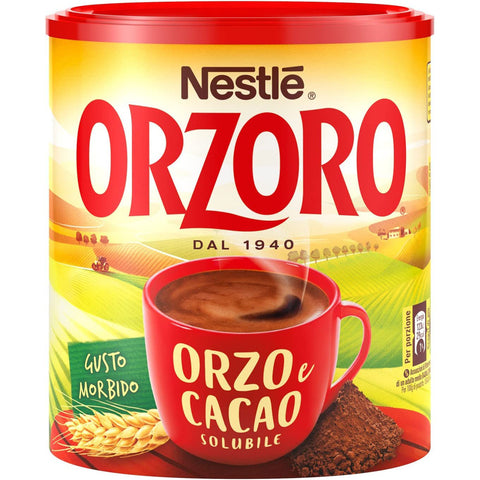 Nestle Orzoro Orzo e Cacao Instant lösliche Gerste und Kakao Getreidekaffee kaffee 180 g 6x italienisch Original