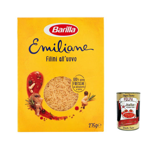 Barilla Pasta all' Uovo Le Emiliane Filini, Eiernudeln, Pasta mit Ei 10x275g Original italienisch