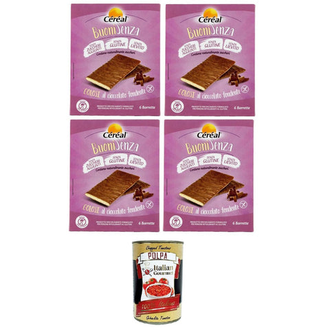 Céréal BuoniSenza Golosi al cioccolato fondente BuoniSenza Golosi mit dunkler Schokolade ( ) 4x102 g 6x17 g italienisch Original Pastasauce + kostenlos polpa 400 g