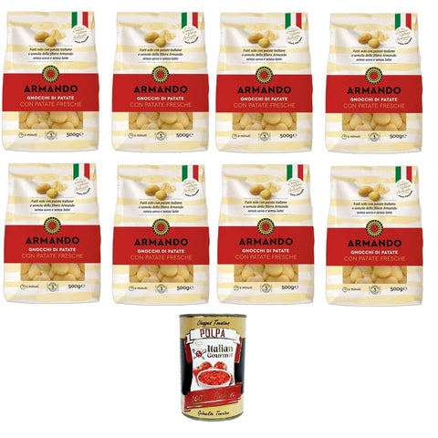 Armando Gnocchi di patate con patate fresche Kartoffelgnocchi mit frischen Kartoffeln 8x500 gr italienisch Original