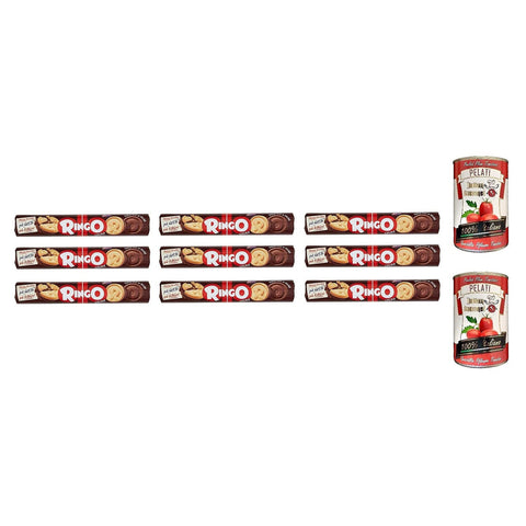 Pavesi Ringo Tubo Cacao Kekse mit Kakaocreme 9x165g Original italienisch