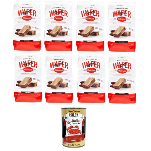 Cabrioni i waferini del signor wafer cacao! Mr. Cabrionis Waffeln Kakaowaffeln! 8x400g Original italienisch Kekse