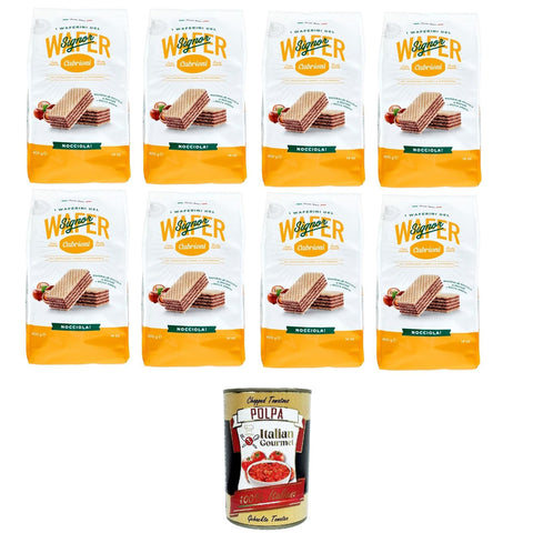 Cabrioni i waferini del signor cabrioni wafer nocciola! Mr. Cabrionis Haselnusswaffeln! 8x400 g italienisch Original