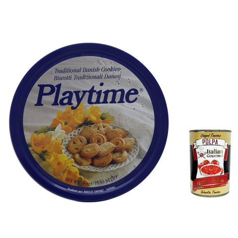 Playtime biscotti danesii Danish Dänische Buttercookies 454 g italienisch Original Kekse + kostenlos polpa 400 g