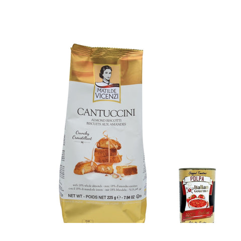 Matilde Vicenzi Cantuccini Mandel Biscotti, zeitlose klassische italienische authentische Bissgröße Kekse mit echten 6x225g Original italienisch