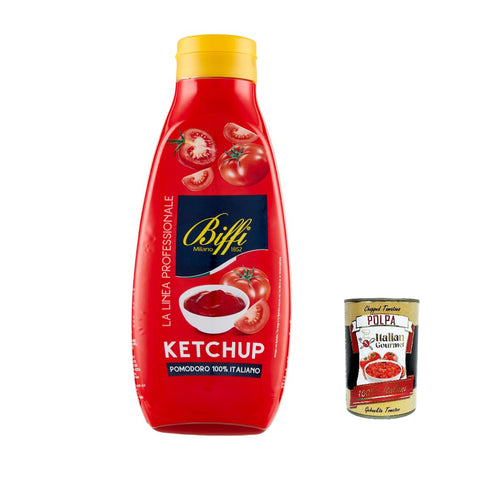 Biffi Tomato Ketchup mit 100% italienischen Tomaten, Tomato Ketchup 6x950g Original italienisch Sauce