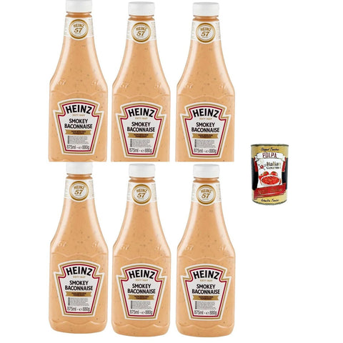 Sauce Smokey baconnaise, geräucherte Bacon sauce, 6x 875 ml Ketchup italienisch Original