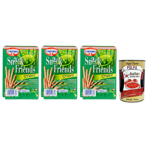 Cameo Snack Friends Sticks, Elsässer Sticks, Salzige Snacks 3x100g Original italienisch