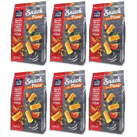Nutrifree Glutenfreier mit Pizzageschmack Brotersatz Laktosefrei und Eifrei 100 g 6x italienisch Original Pastasauce + kostenlos Polpa di Pomodoro 400 g Dose