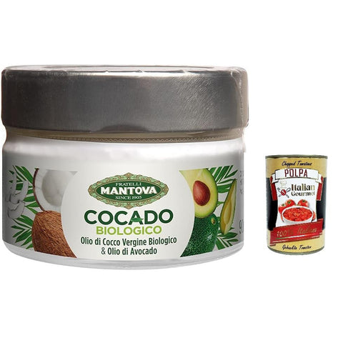 Mantova Kokosöl BIo und Avocadoöl Bio, Bio Öl aus der zertifizierten Bio Landwirtschaft 6x90ml Original italienisch Zutat