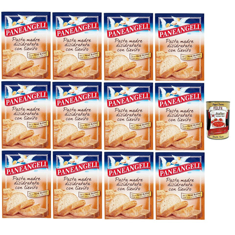 Pasta Madre Disidratata con Lievito Mutter Pasta mit Hefe dehydriert für Brot bread Dehydrierter Sauerteig mit Brauerhefe und Mörsermehl 12x30 g italienisch