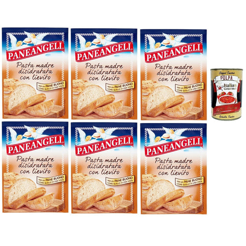 Pasta Madre Disidratata con Lievito, Mutter Pasta mit Hefe dehydriert für Brot bread, Dehydrierter Sauerteig mit Brauerhefe und Mörsermehl 6x 30 g italienisch Original