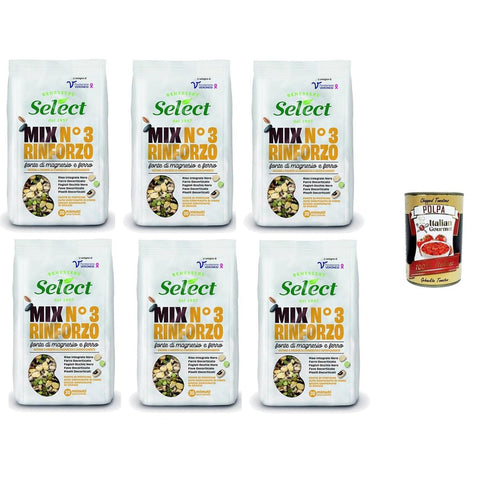 Select MIX N.3 RINFORZO Quelle für Magnesium und Eisen 6x 300 gr Koch- & Backzutaten italienisch Original