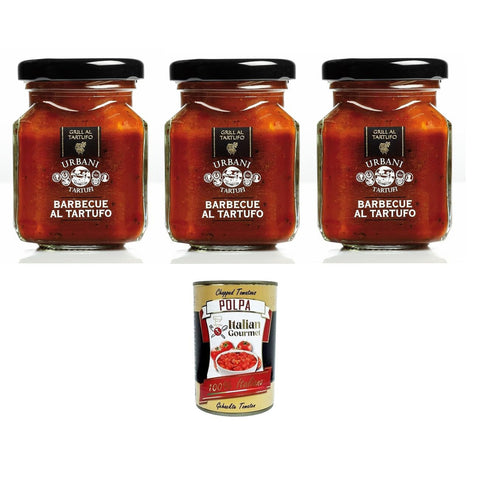 Urbani Tartufi Salsa BBQ al tartufo Trüffel BBQ Sauce 3x 90 gr Koch- & Backzutaten italienisch Original