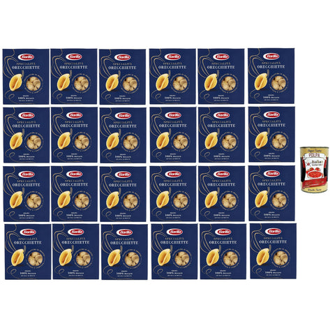 Barilla Pasta Specialità Orecchiette Pugliesi 100% italienisch Nudeln pack 24x500 g italienisch Original + kostenlos polpa 400 g