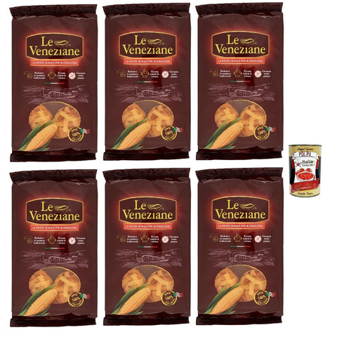 Le Veneziane Pasta di Mais Fettucce, senza glutine,100% italienische Maisnudeln, glutenfrei. gluten free 6x 250 g italienisch Original
