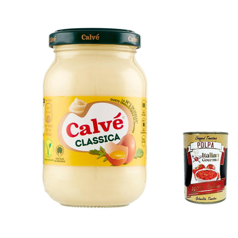 calvè Calvé Maionese Classica mit Sonnenblumenöl, ideal für Sandwich und Kanties 12x225ml Original italienisch Sauce