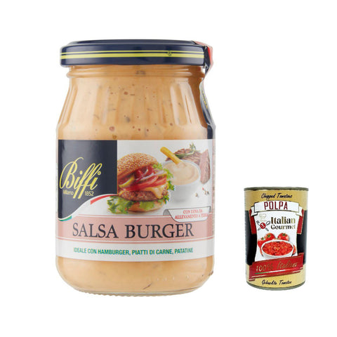 Biffi salsa Burger, Sauce mit Mayonnaise, Senf, Zwiebeln 6x180g Original italienisch
