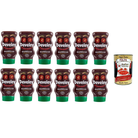 Salsa barbecue squeeze, Senza glutine, 100% ingredienti naturali,BBQ Squeeze Sauce, glutenfrei, 100% natürliche Zutaten 12x 287 gr italienisch Original