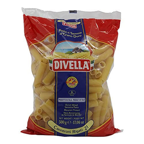 Divella Canneroni Rigati N., 21 Hartweizengrieß Pasta Italienische Nudeln 500 g Packung Nudeln & Pasta italienisch Original