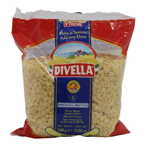 Divella Stelline N. 74 Hartweizengrieß Pasta Italienische Nudeln Packung 10x500g Original italienisch