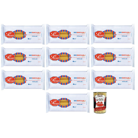 Russo Tripoline N°82 Hartweizengrieß Pasta,100% Italienischer Weizen,500 g Packung Nudeln & Pasta italienisch Original