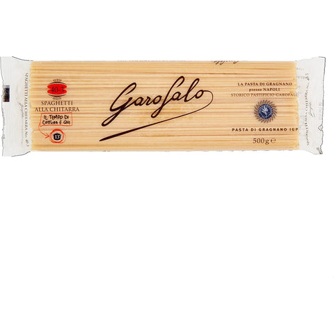 Spaghetti alla Chitarra N. 40-3 Neapolitanische Hartweizengrieß Packung mit Pasta IGP 500 g 10x italienisch Original + kostenlos polpa 400 g