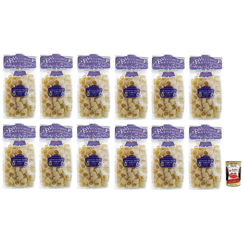 Il Vecchio Pastificio di Gragnano Pasta Calamarata Rigata Gragnano IGP Nudeln aus Hartweizengrieß von höchster Qualität 12x 500g italienisch Original