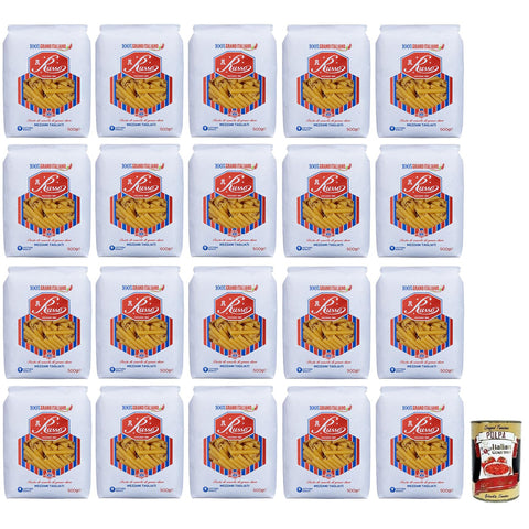 Russo Mezzani Tagliati N°33 Hartweizengrieß Pasta,100% Italienischer Weizen,500 g Packung Nudeln & Pasta italienisch Original