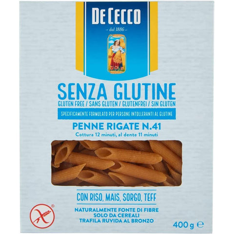 DE CECCO Penne rigate senza Glutine No. 41 Glutenfrei pasta nudeln 5x400g Original italienisch